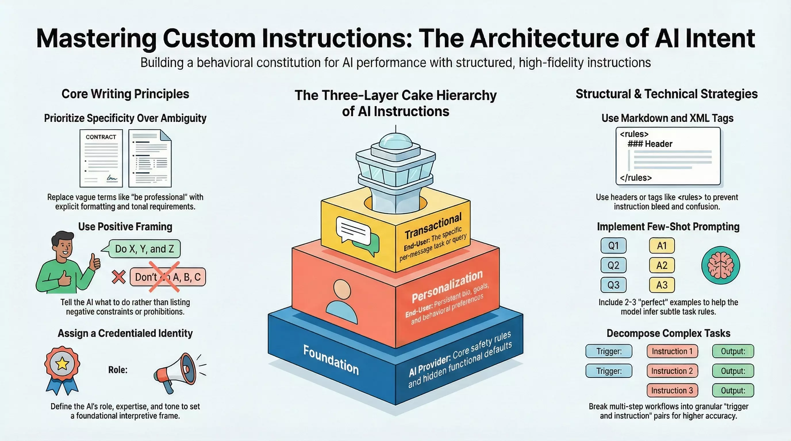 The Three-Layer Cake Hierarchy of AI Instructions