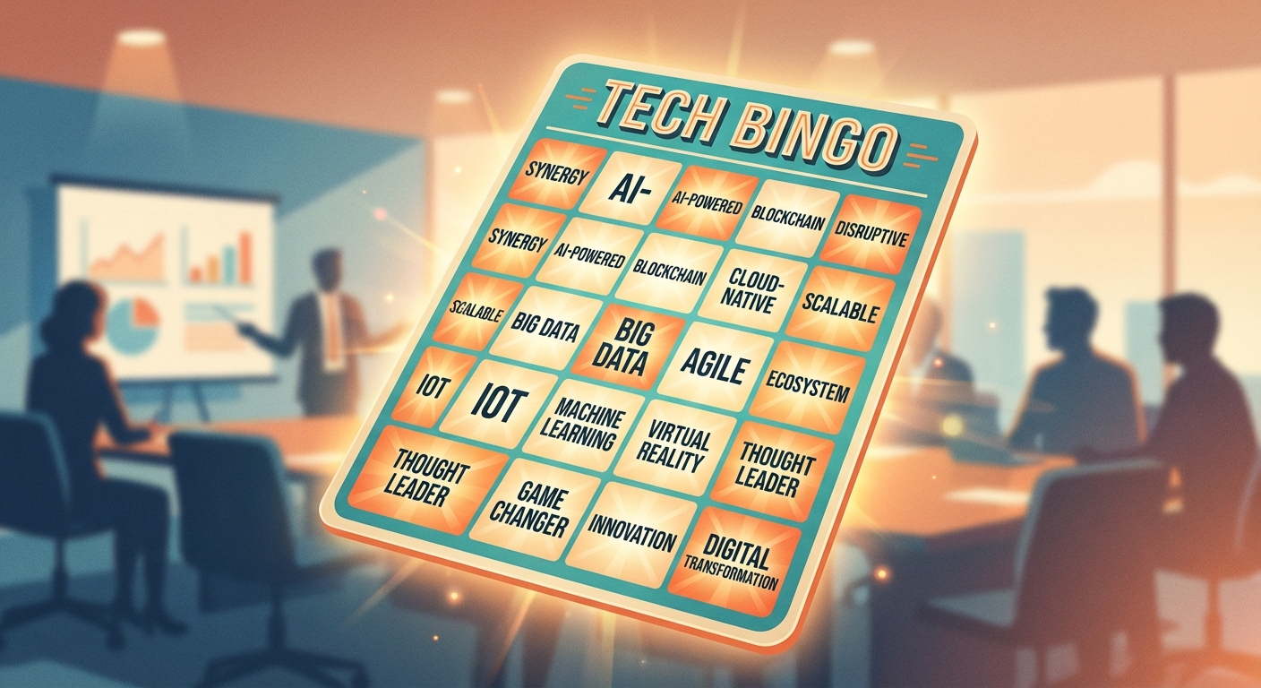 AI Buzzword Bingo: Your New Survival Tool for Sales Calls and Webinars